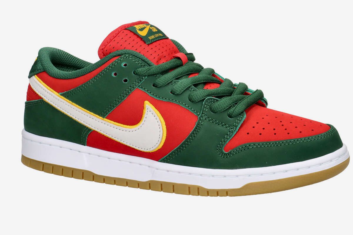 Nike SB Dunk Low Pro Premium Schuh (fir white university gold)