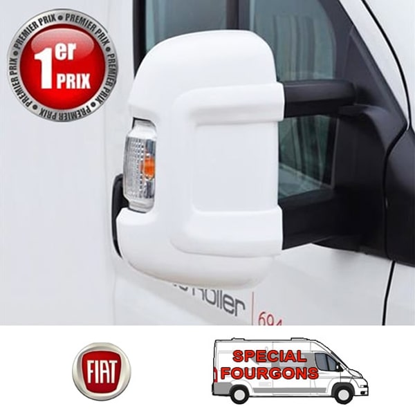 Coques rétros fourgon HTD Blanches Ducato de 2007 à 2024