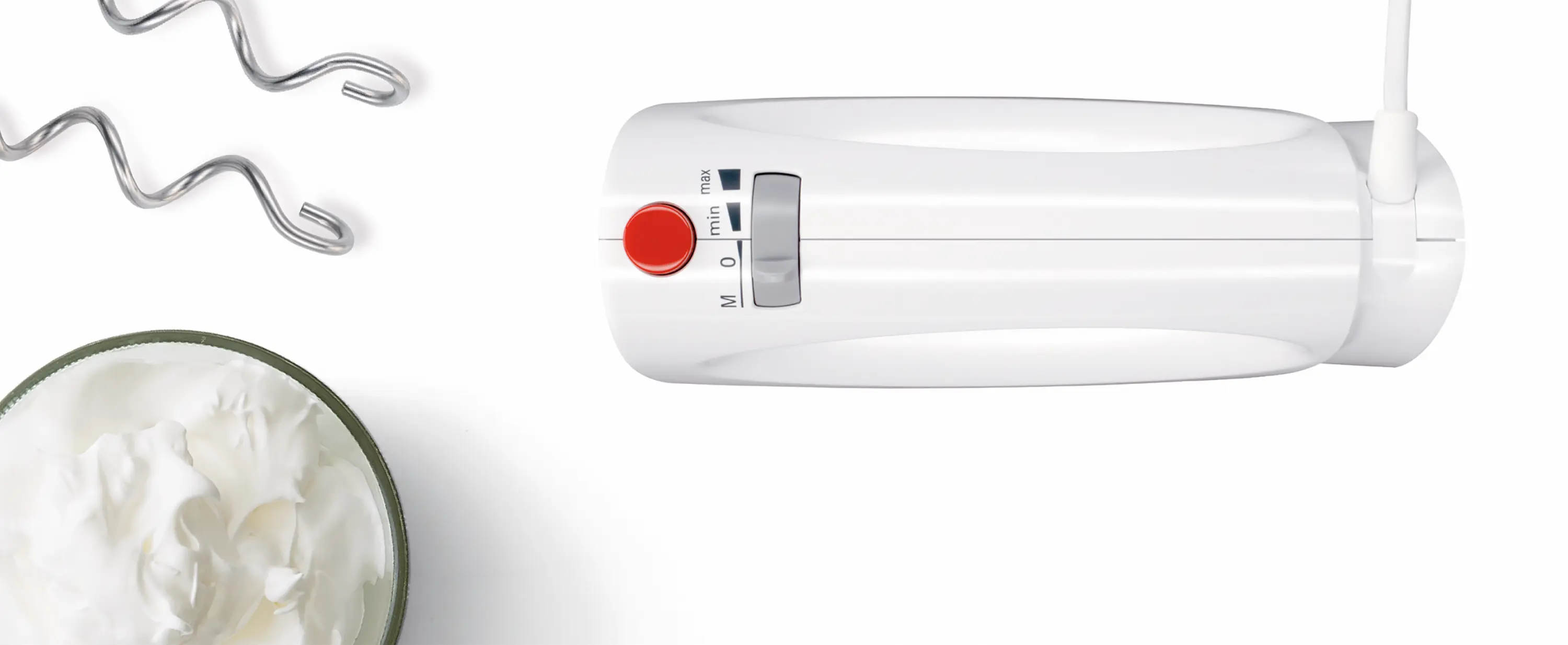 Handmixer CleverMixx 300 W Wit, rood MFQ3010