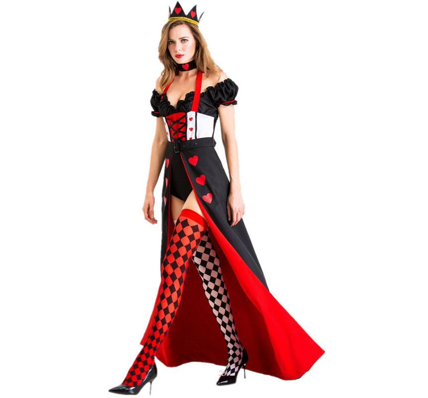 Drexxiax - Alice in Wonderland Queen of Hearts Cosplay Kostuumset