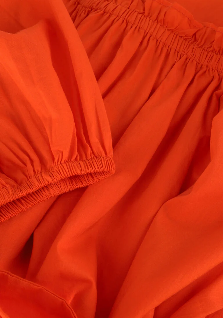 NOTRE-V oranje notre-v maxi jurk nv-danya off shoulder dress