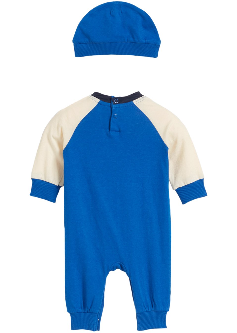 Combinaison bébé et bonnet en coton (Ens. 2 pces.)