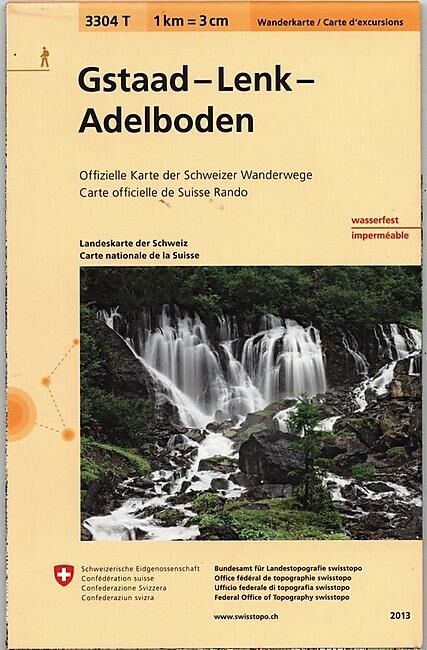 BUNDESAMT - 3304T GSTAAD LENK ADELBODEN ECHELLE 1 33 000