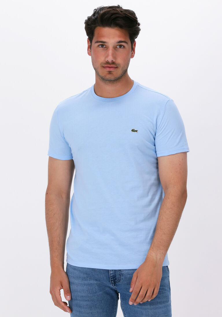 LACOSTE lichtblauwe lacoste t-shirt 1ht1 men's tee-shirt 1121