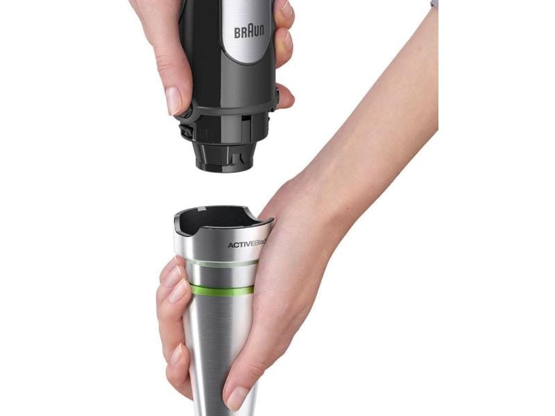 Braun Stabmixer MultiQuick 7  MQ7045X Silber/Schwarz Stabmixer-Set