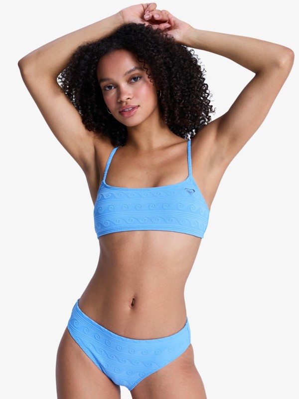 Paradise Wave Hipster Bas de bikini hipster Bleu Femme