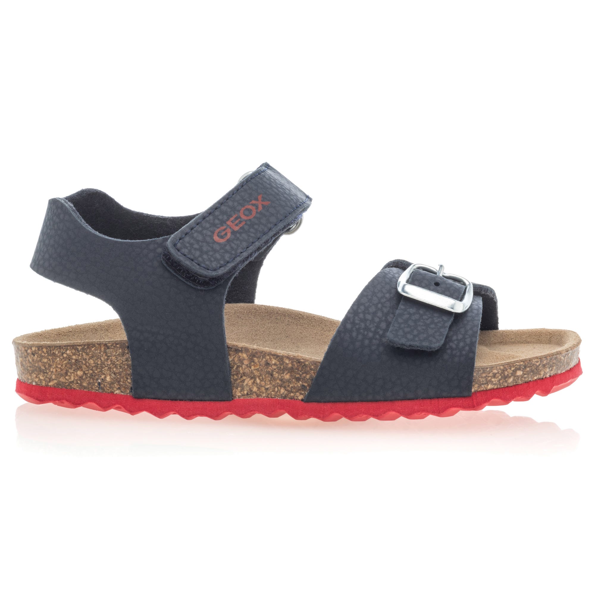 Mules semelle liège Garçon bleu