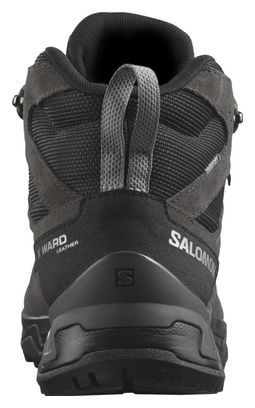 Chaussures de Randonnée Salomon X Ward Leather Mid Gore-Tex Gris/Noir Homme