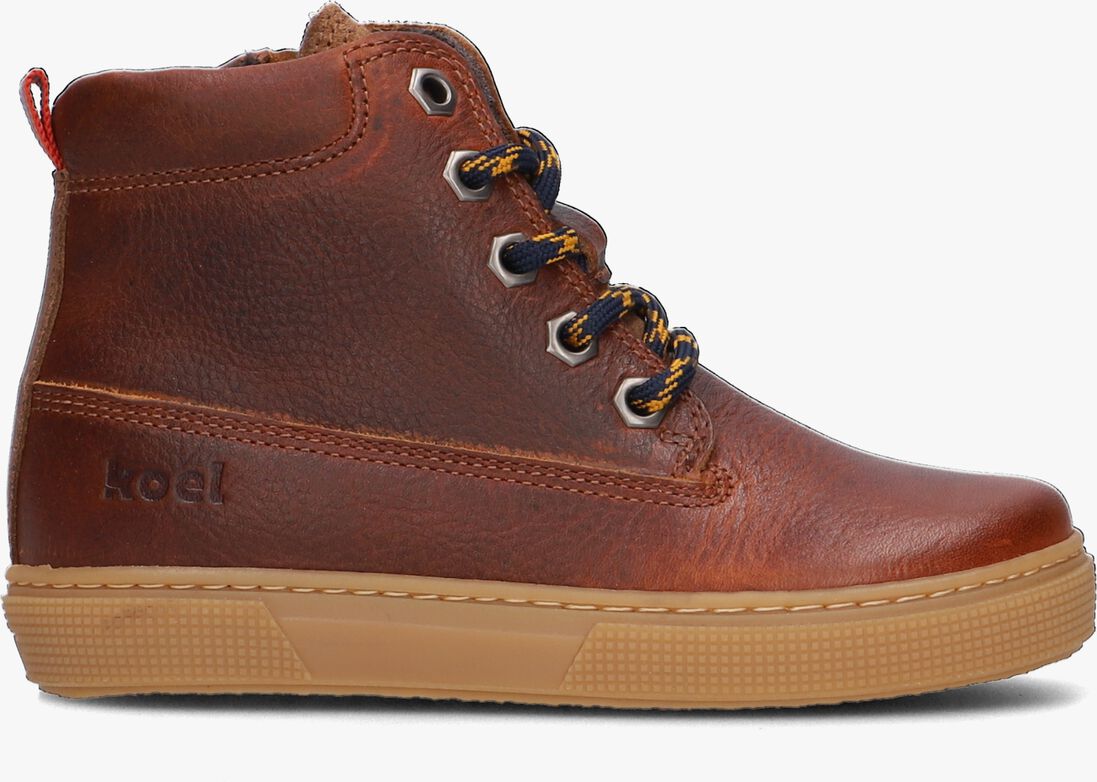 KOEL4KIDS cognac koel4kids hoge sneaker 03m008