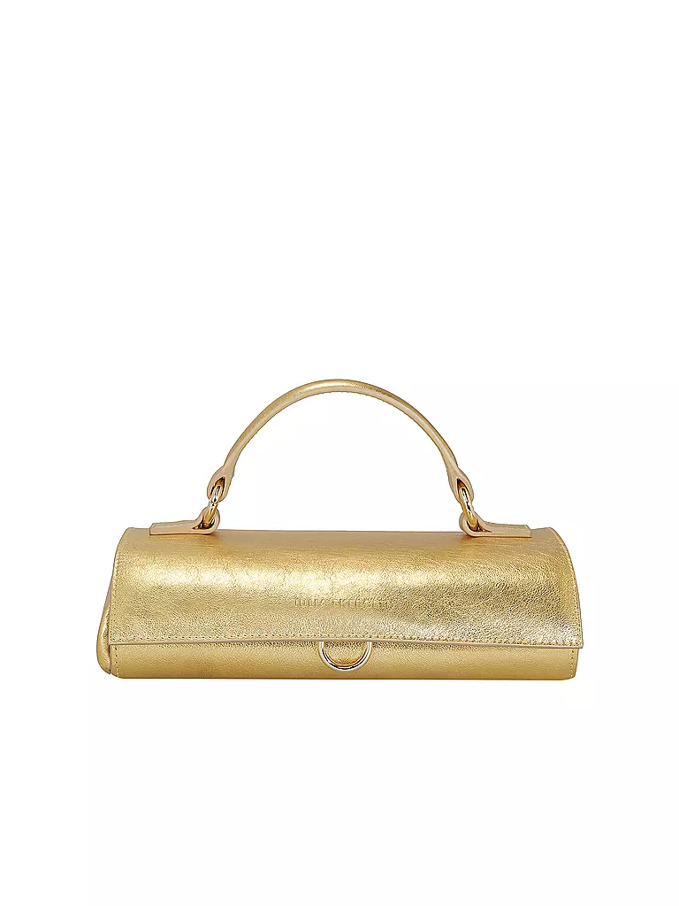 JULIA SKERGETH Ledertasche - Henkeltasche FLACHE HÄNKELTASCHE MINI gold
