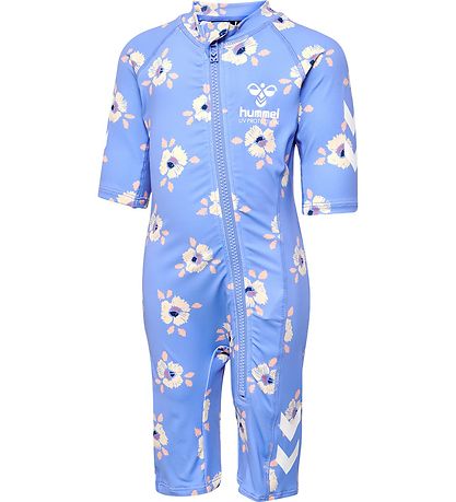 Hummel Schwimmanzüg - HmlCala - UV 40+ - Blaue/gelbe Blume