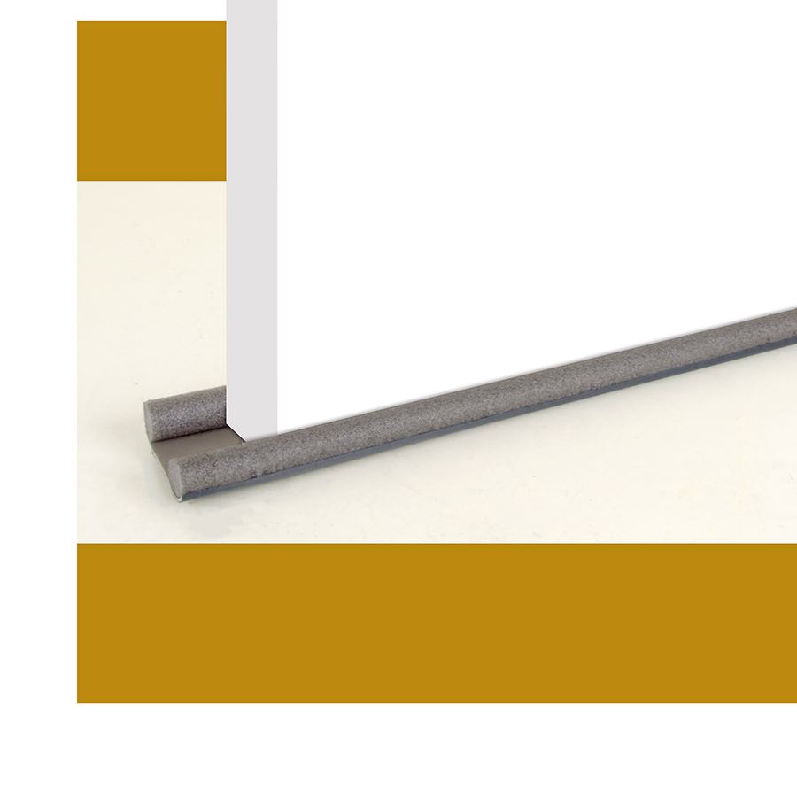 Zugluftstopper 3x95cm Grau