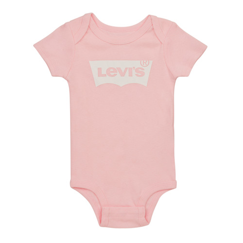 Levi's - LHN BATWING ONESIE HAT BOOTIE - Rose / Blanc