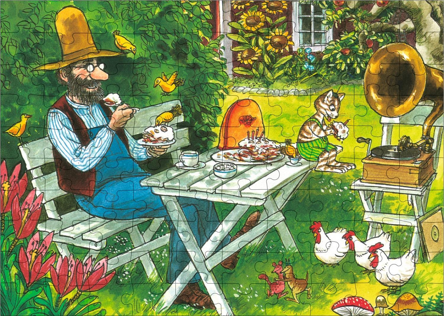 Pettersson und Findus. Puzzle im Buch
