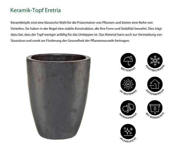 Dehner Keramik-Topf Eretria, konisch, glasiert