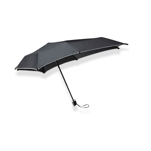 Senz Mini Paraply, Pure Black Reflective