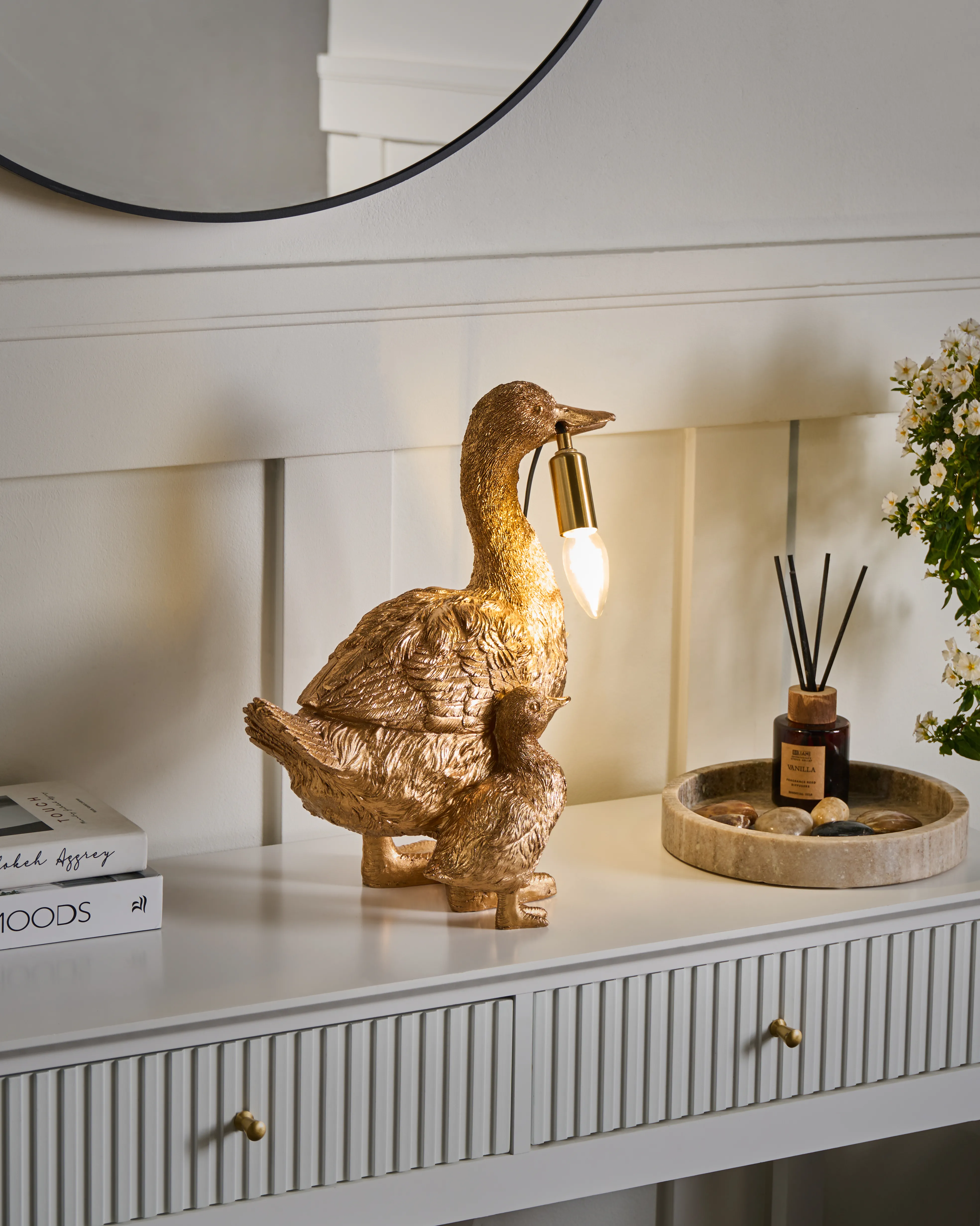 Tafellamp Eend DAFFY Goud