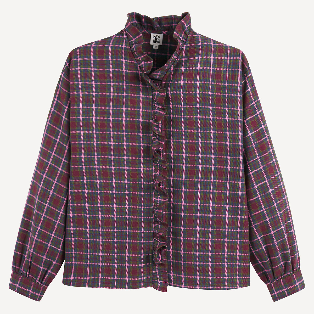 COLEÇÕES LA REDOUTE<br>Camisa xadrez de manga comprida