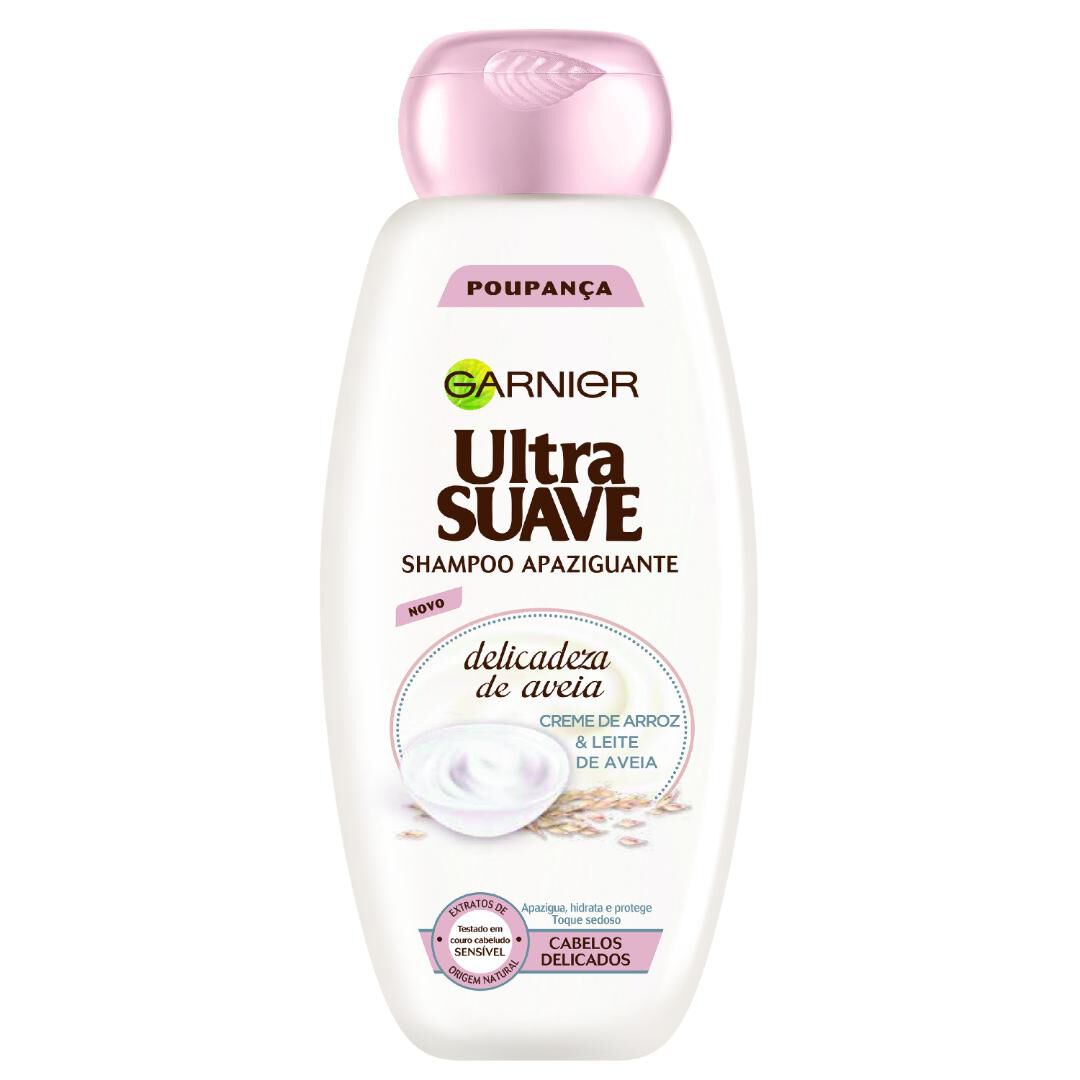 GARNIER  Ultra Suave - Champô Apaziguante delicadeza de aveia - 600ml