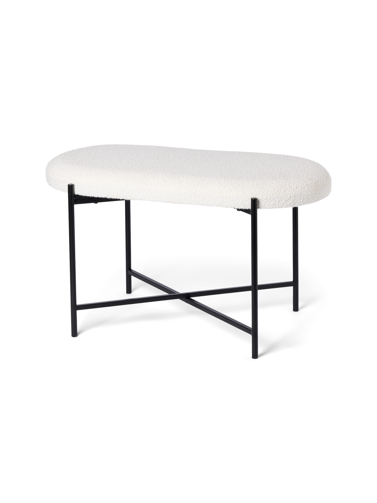 Bouclébænk | 80 x 40 x 45 cm.  | Off White