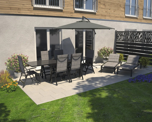 Garden Place Eve tuinstoel, 57 x 68 x 110 cm, antraciet