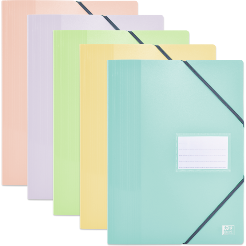 Protège-documents Oxford school life A4 40pochettes polypro opaque pastel assorti