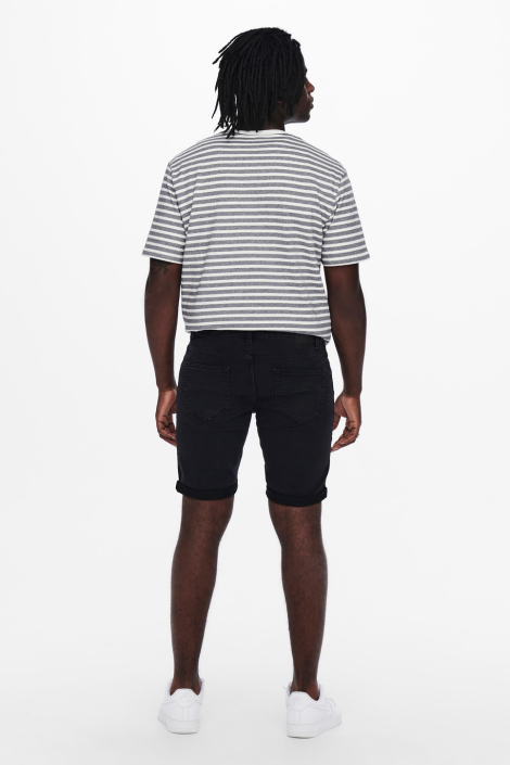 Only & Sons zwarte heren korte broek