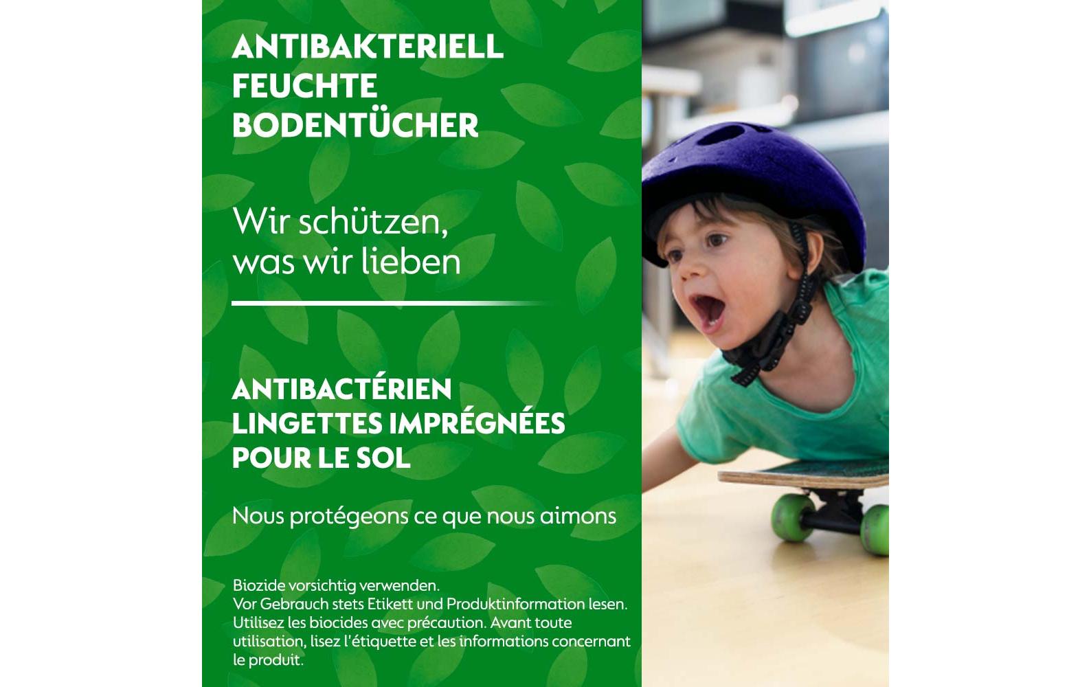 Feuchte Bodentücher Zitrone & Limette 15 StückFeuchte Tücher zur Reinigung des Bodens