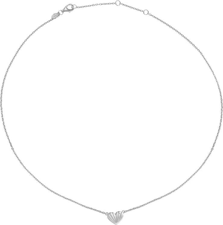 ByBiehl Heart Full Necklace - R Rhodinated silve