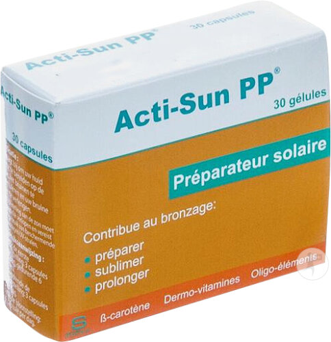 Acti-Sun PP Pour L'Exposition Au Soleil 30 Capsules