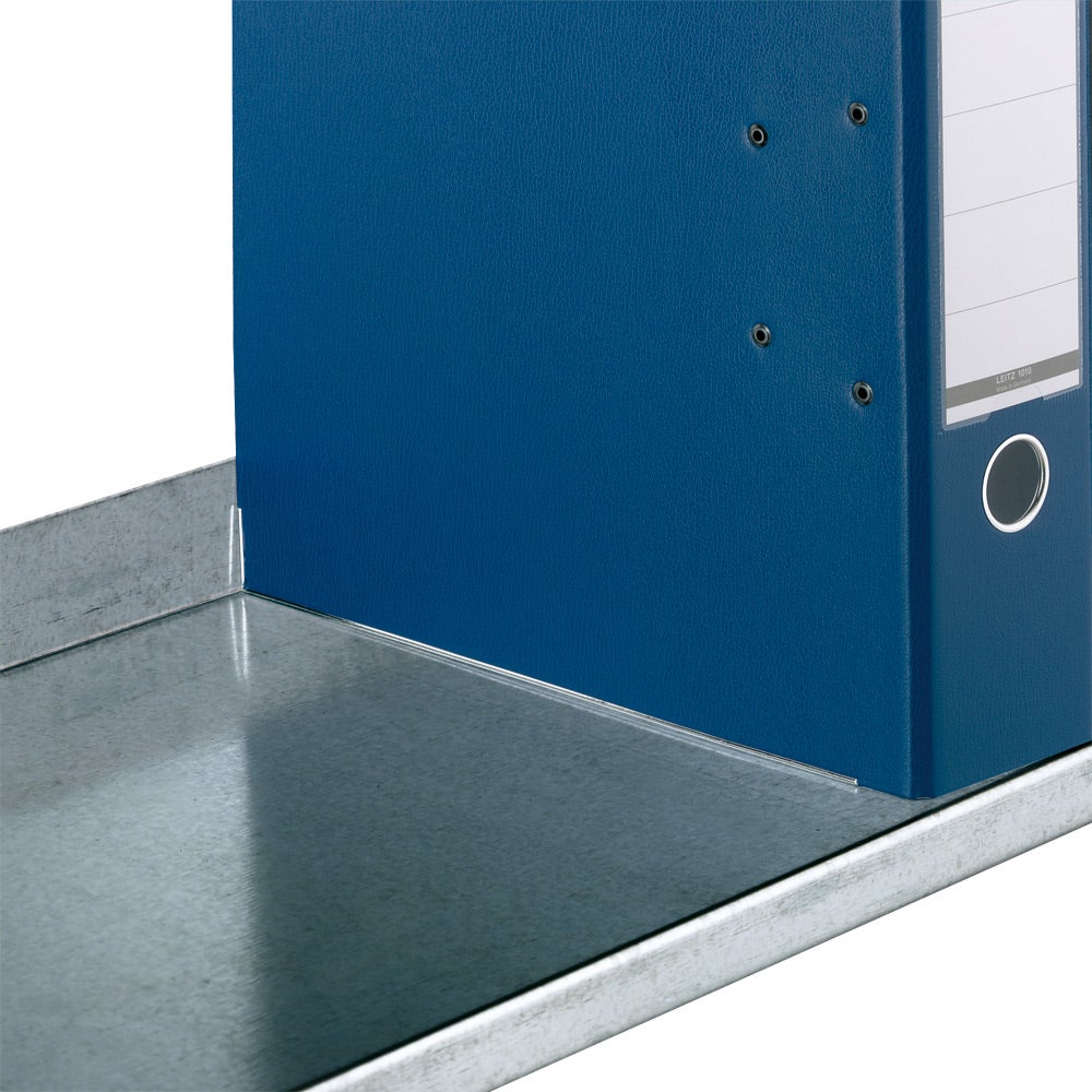Archiefkast PROREGAL, schroefsysteem, basiselement, HxBxD 115 x 75 x 30 cm, 4 legborden, legbordbelasting 60 kg, met bovenblad, eenzijdig bruikbaar, lichtgrijs