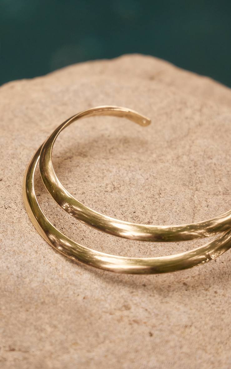 Doré Collier Ras-de-cou Double Rang