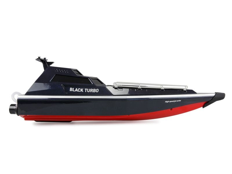 Amewi Militärboot Black Turbo Schwarz, 420 mm, RTR Ferngesteuertes Boot mit Jetantrieb