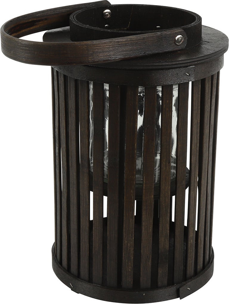 Countryfield windlicht Ina bruin D 16 H 25 cm