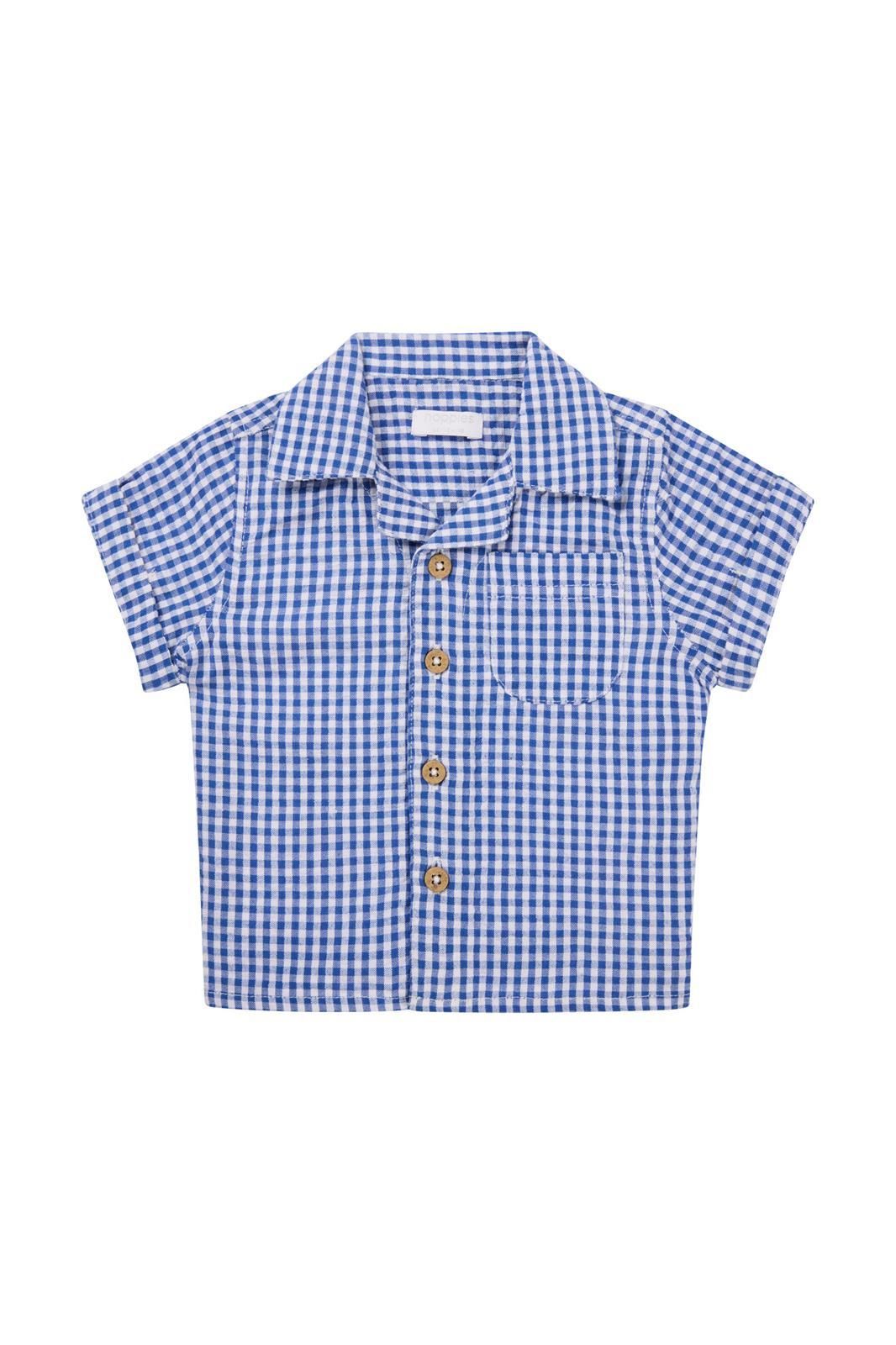 Noppies Baby T-shirt Osnabruck - Check pattern Medium blue