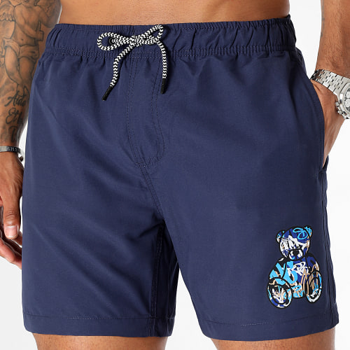 Short De Bain Essentials Art Series Blue Bleu Marine