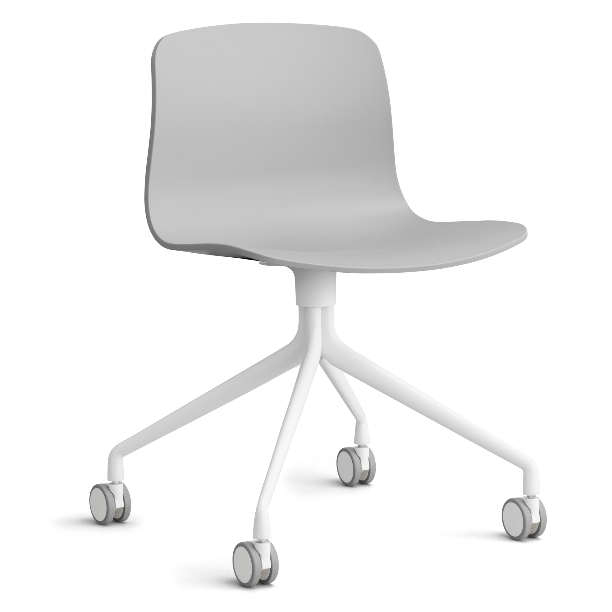 Bureaustoel AAC14 wit onderstel concrete grey
