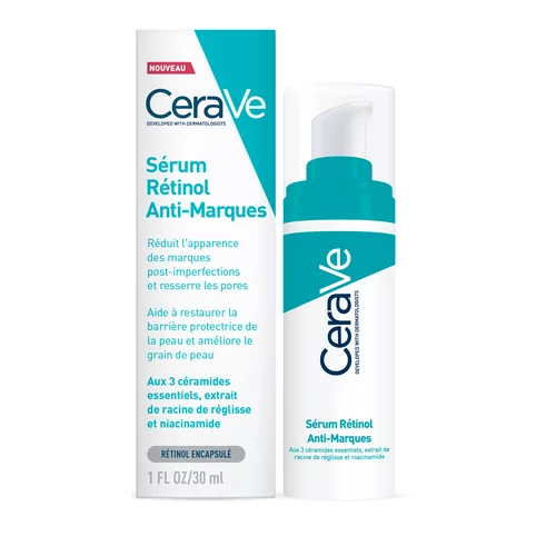 Sérum Rétinol Anti-Marques enrichi au Rétinol encapsulé et aux 3 céramides essentiels - Cerave - 30ml