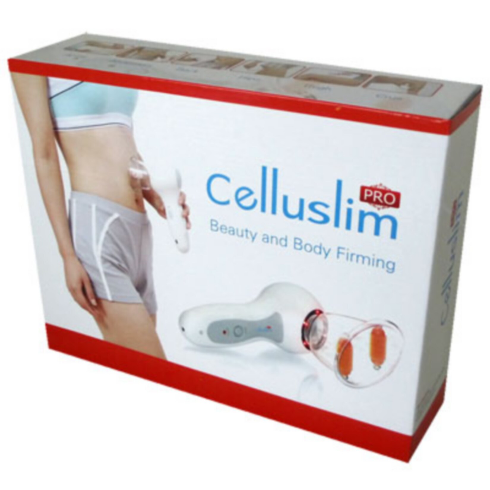 Celluslim Pro Vakuum Massagegerät mit Lichttheraphie für Hautstraffung, Anti-Cellulite, Anti-Aging, und Brustvergrößerung