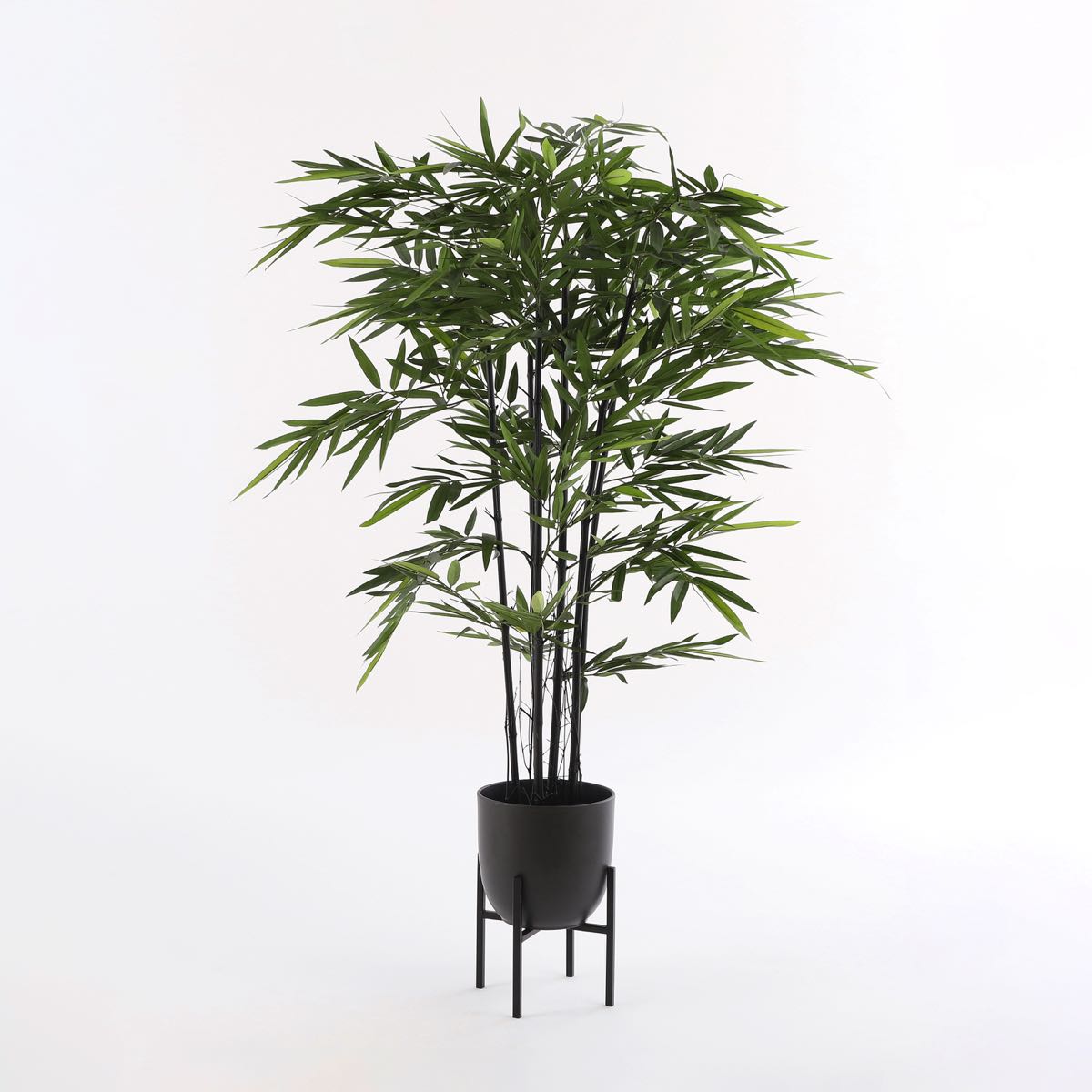 Mica decorations plante artificielle bamboe - 75x75x150 cm - pe - noir