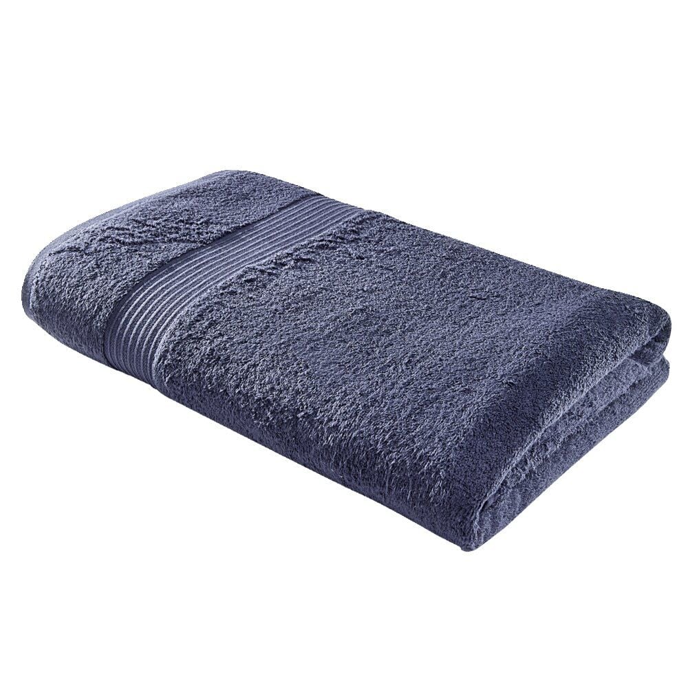 Drap de bain maxi 90x150cm coton bleu marine