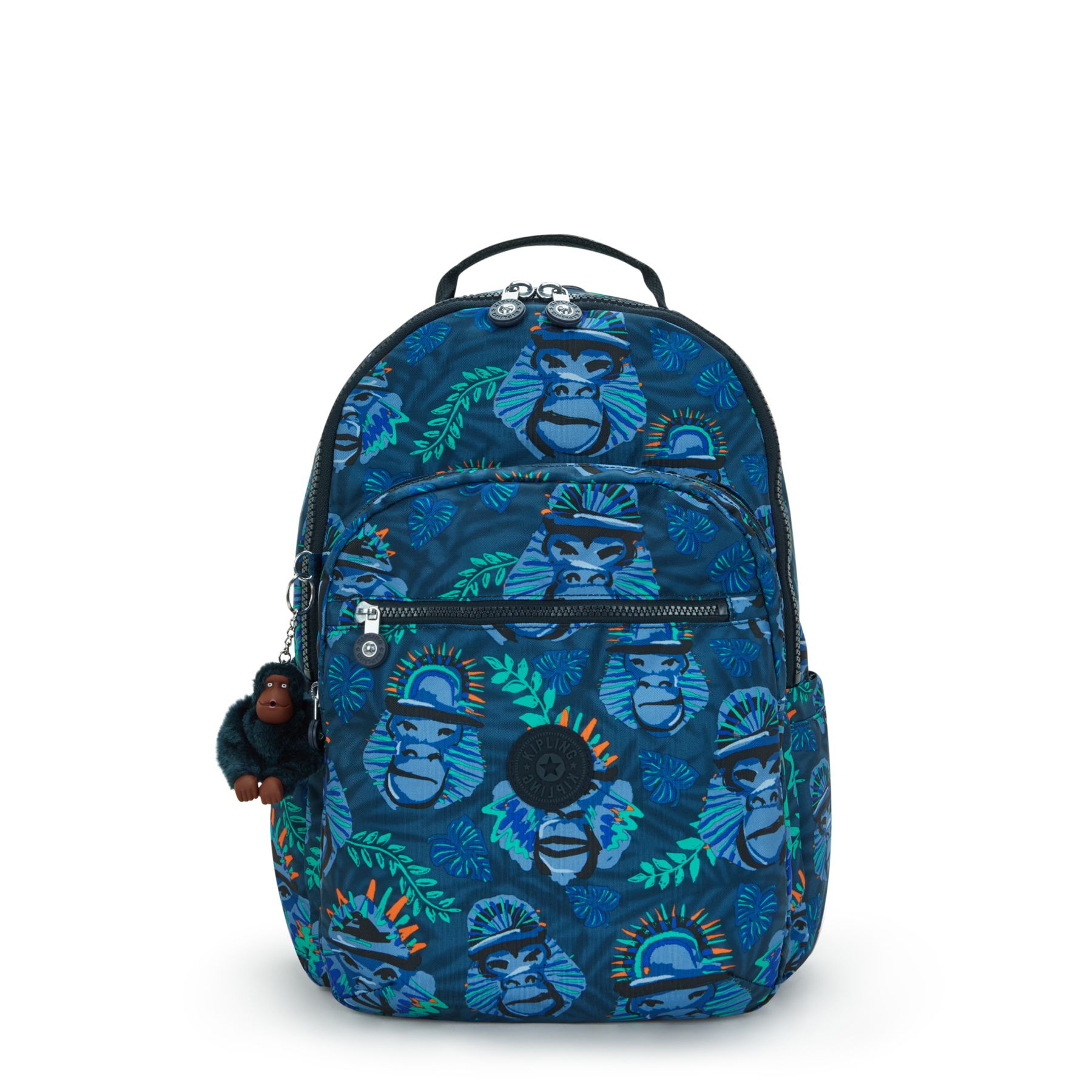 SEOUL LAP Grand sac à dos avec compartiment séparé pour ordinateur portable - Blue Monkey Fun