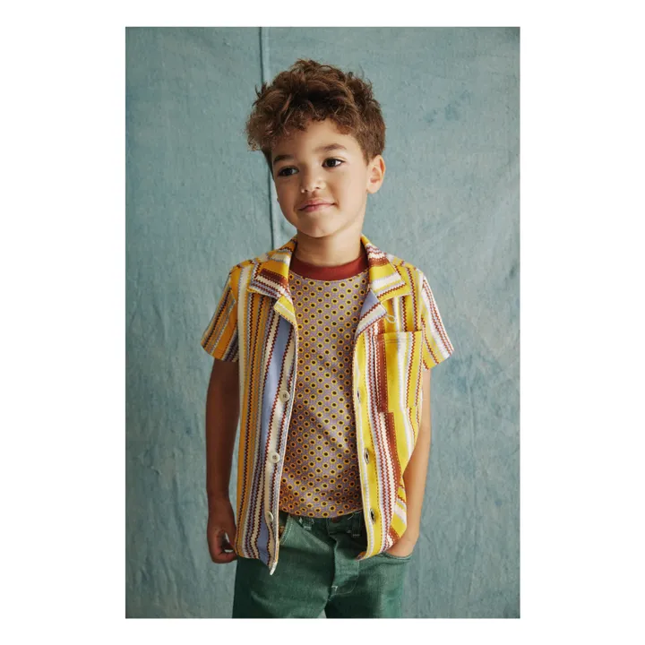 Misha & Puff Chemise Sonny Zigzag | Jaune moutarde