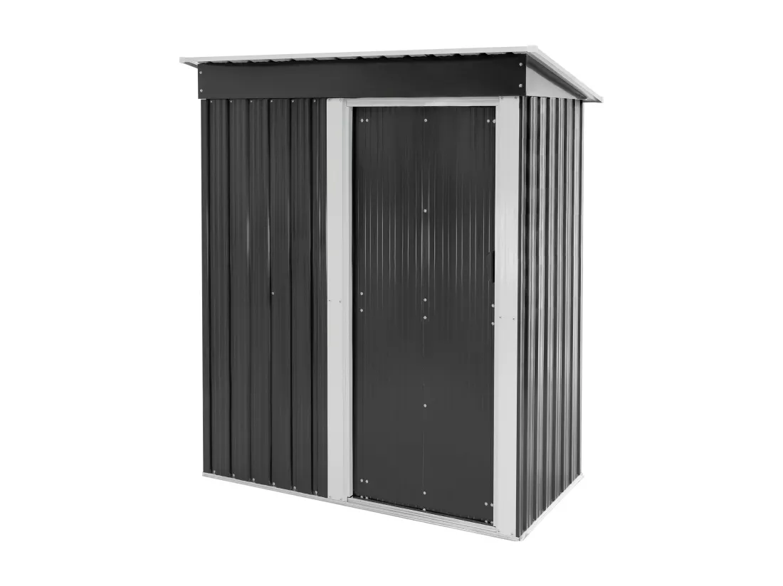 Abri de jardin serre cabane à outils stockage remise rangement vélos gris/blanc