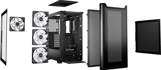 be quiet! Pure Base 501 LX PC kabinet (sort)