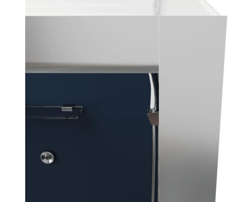 Aurlane BLUE RIVER complete douche-unit, 90 x 90 x 215 cm, zilvergrijs