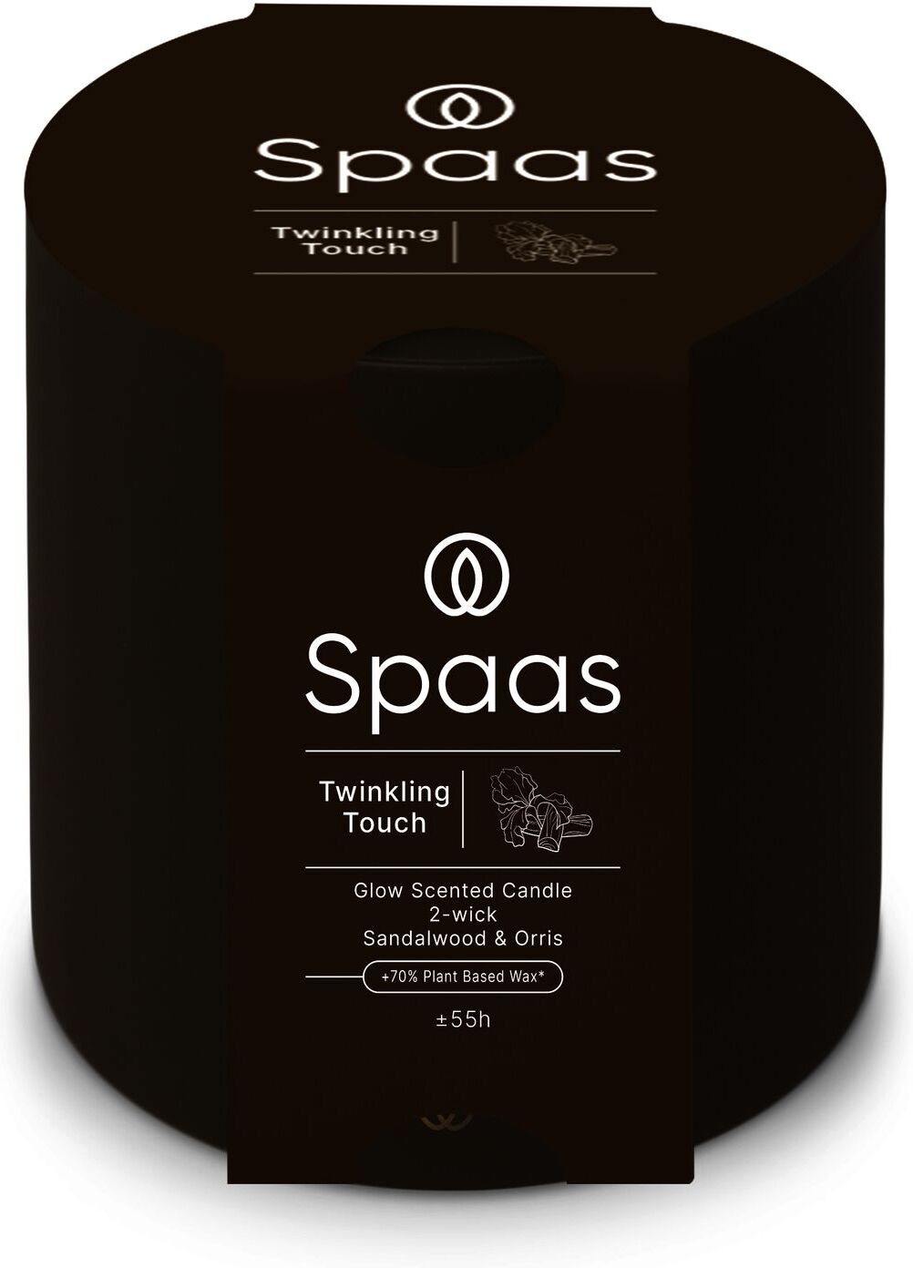 Spaas geurkaars Essential collection Twinkling Touch groen 55 uur D 10 H 10 cm