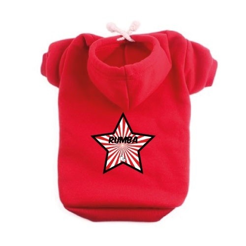 Moletom xadrez vermelho com estrelas para cães