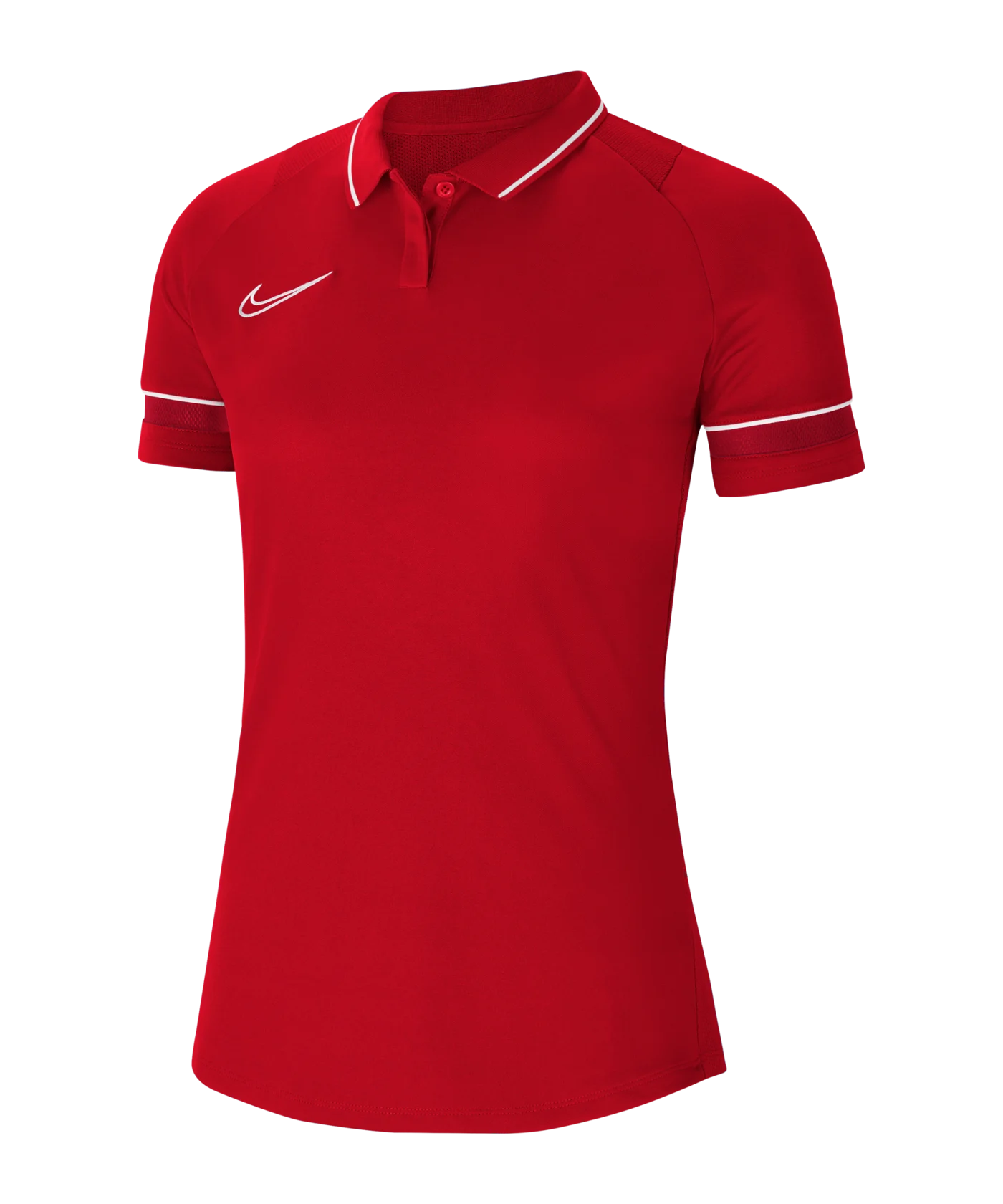 Nike Academy 21 Poloshirt Damen Rot Weiss F657