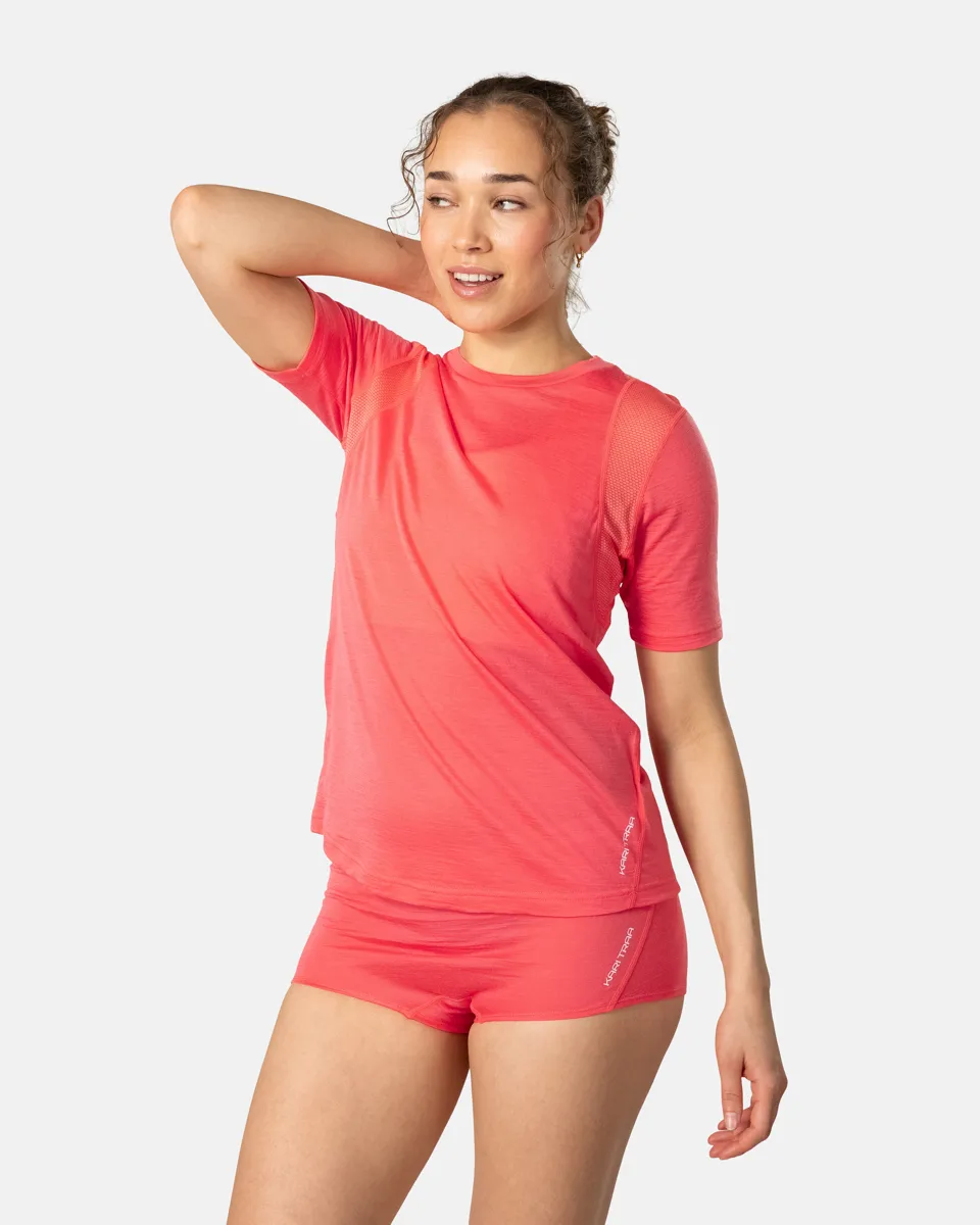 Kari Traa Embla Wool Tee Light Red